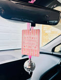 Coquette Trendy Felt Freshie Boutique Car Air Freshener