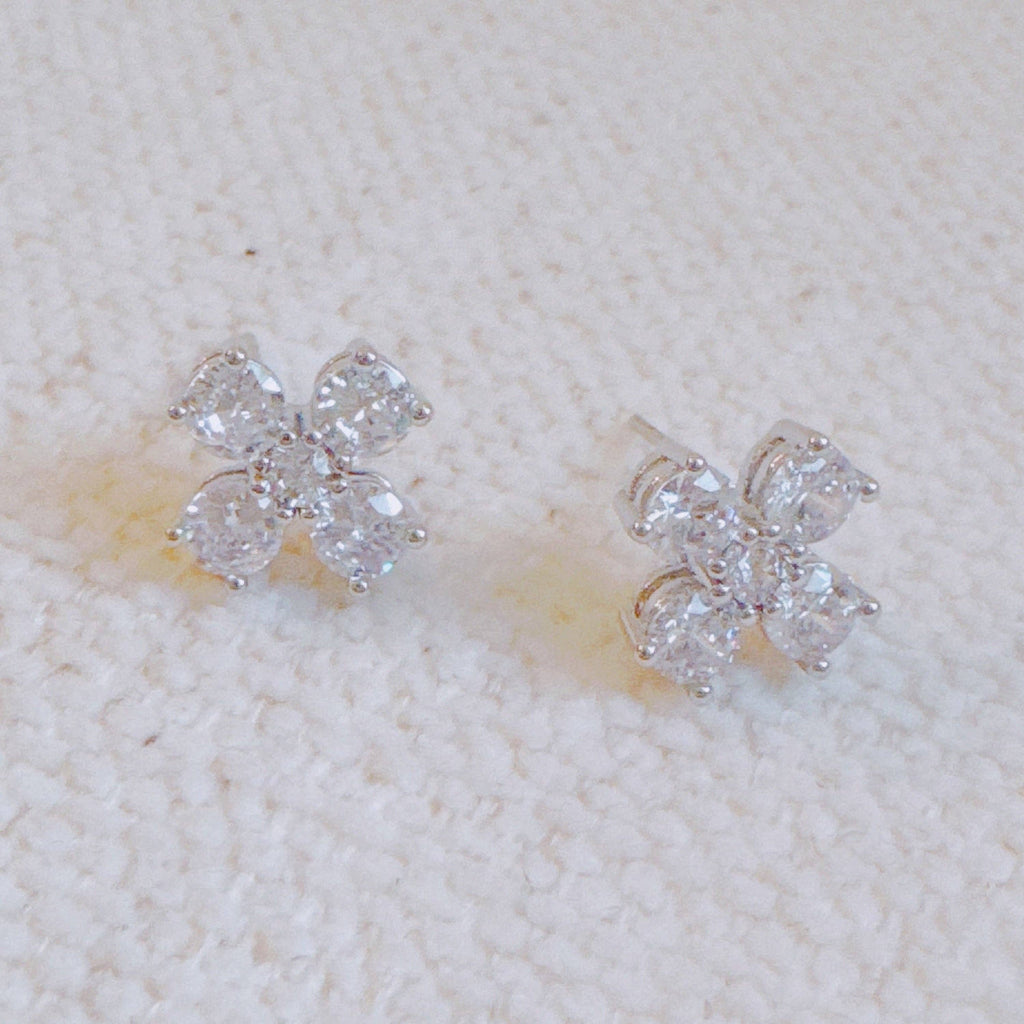 Sparkle Mini Cross Stud Earrings