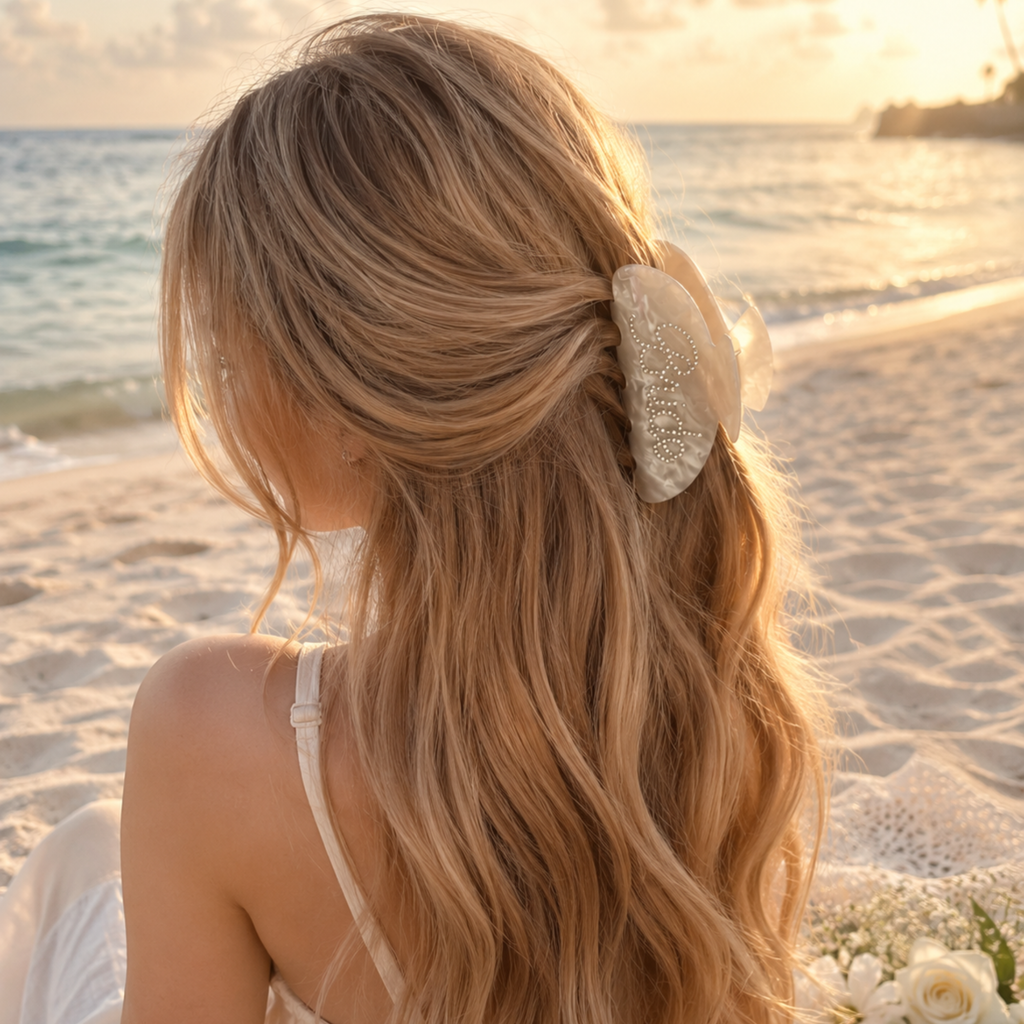 Bridal “Bride” Hair Claw Clip – Crystal Embellished