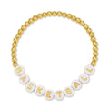 SALE - Basketball Beaded Bracelet