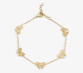 Gold Bow Charm Bracelet
