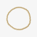 4mm Gold Beaded Stretch Bracelet