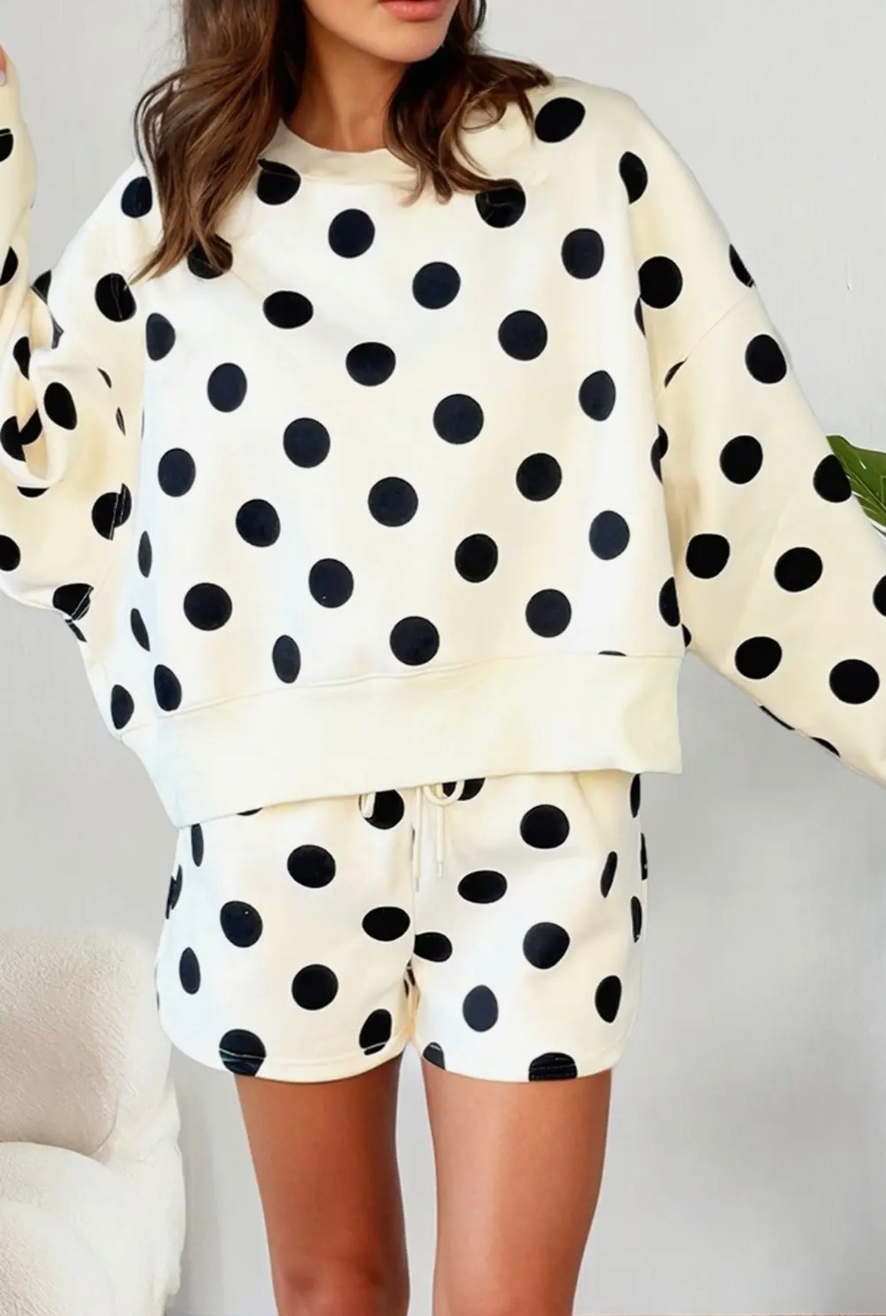 Polka Dot Sweat Set