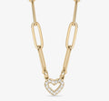 Heart Paperclip Chain Necklace