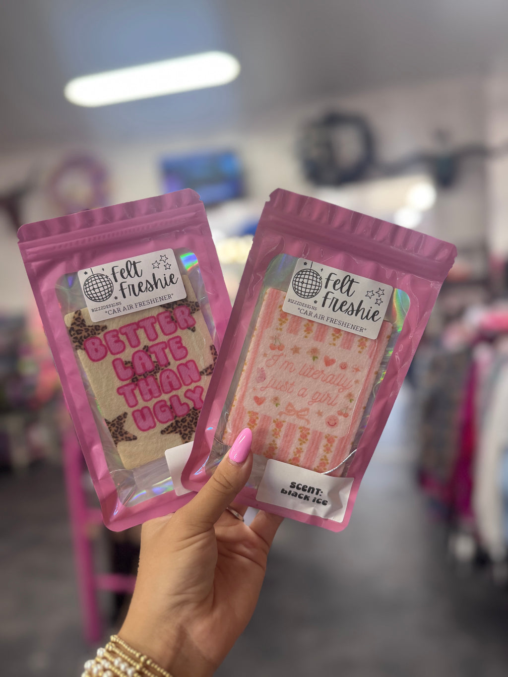 Coquette Trendy Felt Freshie Boutique Car Air Freshener