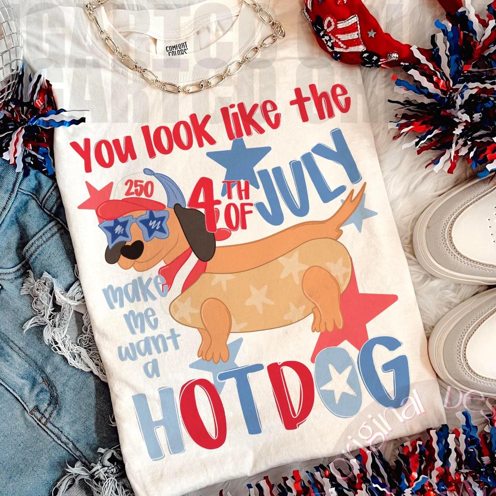 4th of July Dachsund Tee