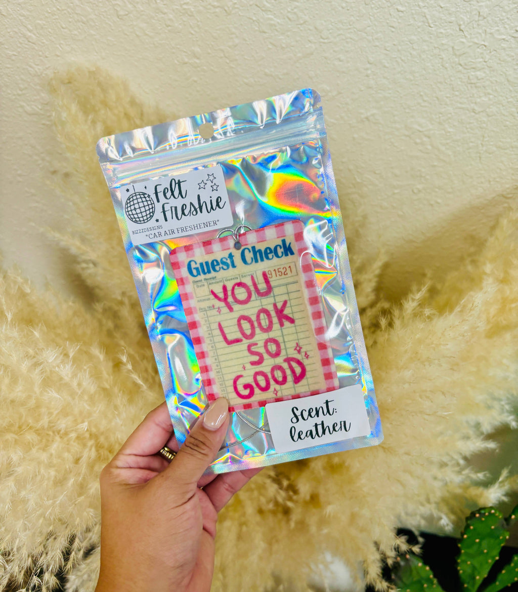 Cute Coquette Felt Freshie Boutique Car Air Freshener